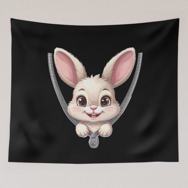 Item preview, Adorable bunny peeking out t-shirt  designed and sold by Alicjareign.