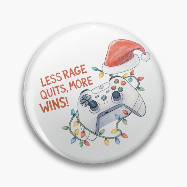 Item preview, Gamer Christmas Controller – Less Rage Quits, More Wins! Watercolor Holiday Design by Vivo Studio designed and sold by VivoStudio.