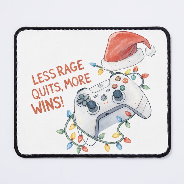 Item preview, Gamer Christmas Controller – Less Rage Quits, More Wins! Watercolor Holiday Design by Vivo Studio designed and sold by VivoStudio.