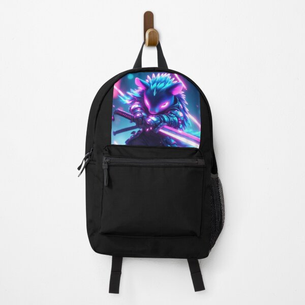 Item preview, Cyberpunk Neon Porcupine with a Glowing Katana designed and sold by SweetRossel.