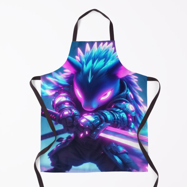 Item preview, Cyberpunk Neon Porcupine with a Glowing Katana designed and sold by SweetRossel.