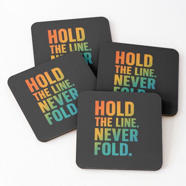Item preview, Hold The Line Never Fold Gradient Grit Art designed and sold by ArtComixHaven.