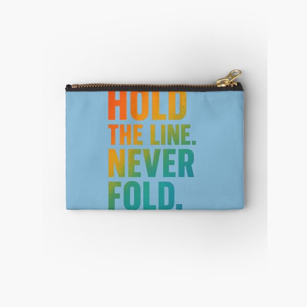 Item preview, Hold The Line Never Fold Gradient Grit Art designed and sold by ArtComixHaven.