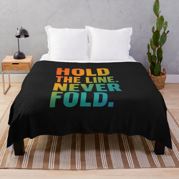 Item preview, Hold The Line Never Fold Gradient Grit Art designed and sold by ArtComixHaven.