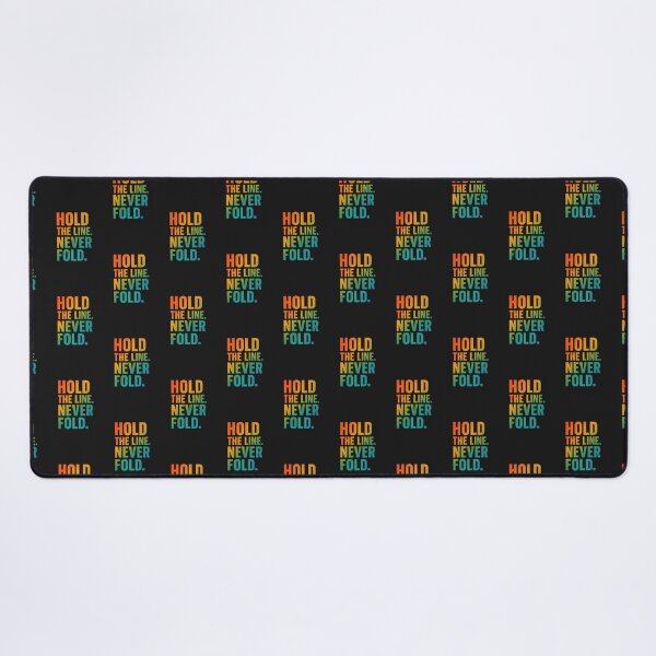 Item preview, Hold The Line Never Fold Gradient Grit Art designed and sold by ArtComixHaven.
