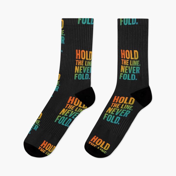 Item preview, Hold The Line Never Fold Gradient Grit Art designed and sold by ArtComixHaven.