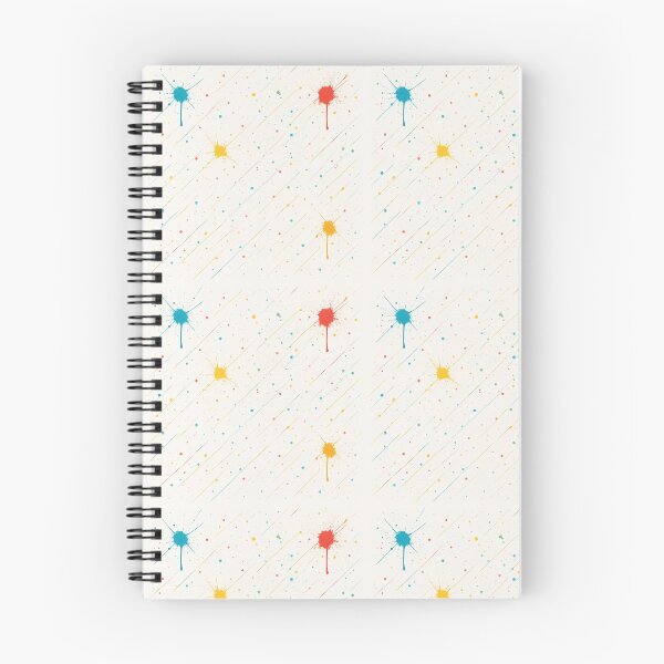 Item preview, Patrón de salpicaduras de pintura colorida: gotas de tinta artísticas y líneas de pincel sobre blanco designed and sold by TrendBoost.
