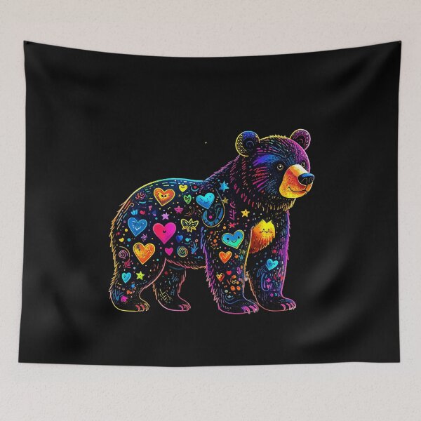 Item preview, Neon Bear t-shirt  designed and sold by Alicjareign.