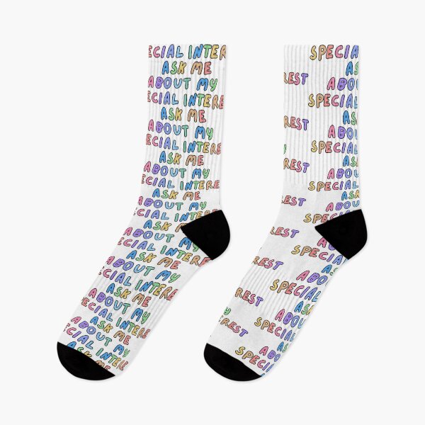 Item preview, Ask me about my special interest autism text design designed and sold by NeurodiverseTea.