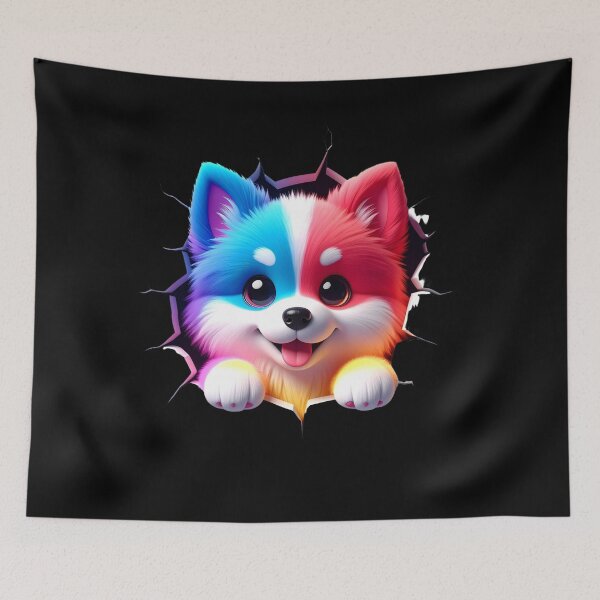 Item preview, Cute Fluffy dog t-shirt  designed and sold by Alicjareign.