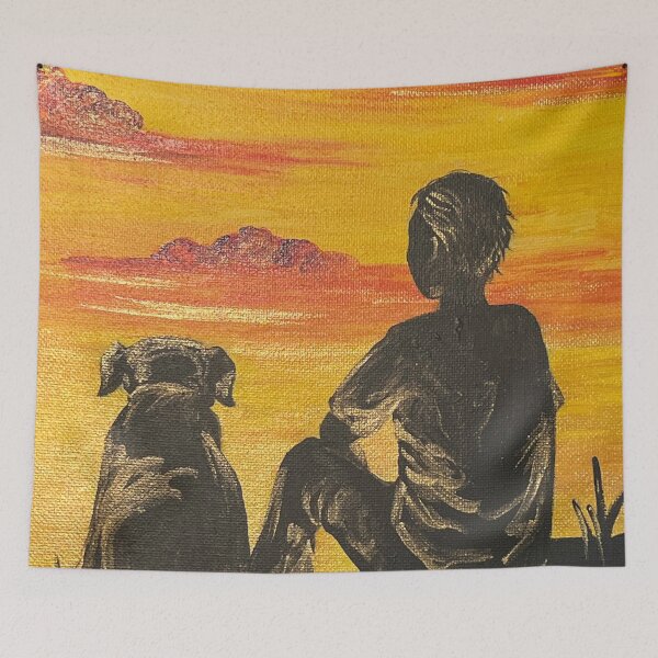 Item preview, "Good boi" acrylic painting designed and sold by GiSilver.