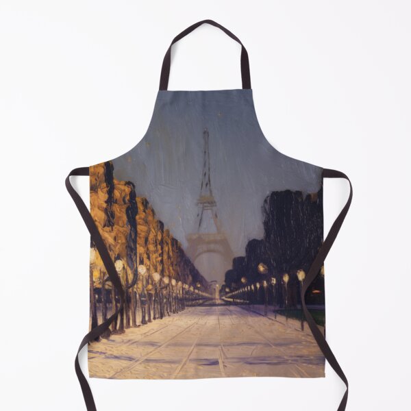 Item preview, Paris Night Pathway | Eiffel Tower at Dusk | Impressionist Paris Painting designed and sold by CARRAANN.