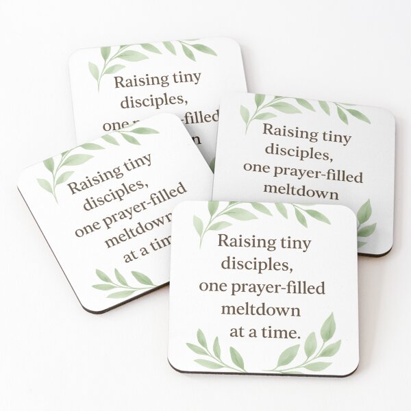 Item preview, Raising Tiny Disciples – Christian Parenting Humor Print designed and sold by TrueMusePrints.