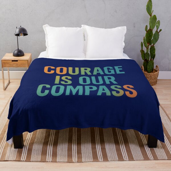 Item preview, Courage Is Our Compass Gradient Inspirational Art designed and sold by ArtComixHaven.