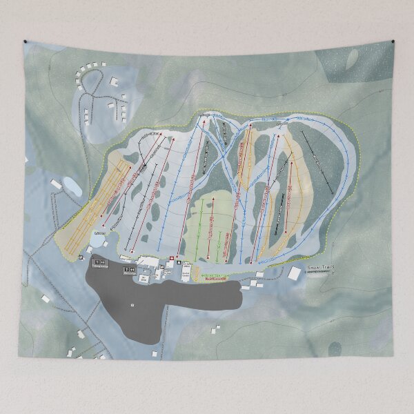 Artikelvorschau, Snow Trails Resort Trail Map entworfen und verkauft von Mapsynergy.
