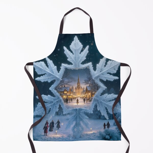 Item preview, Snowflake Magic: A Festive Evening City designed and sold by KunstGeist.