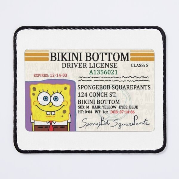 Item preview, Spongebob drivers license designed and sold by TSGDesign.