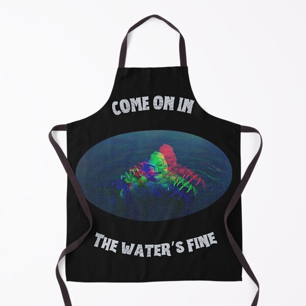 Item preview, COME ON IN THE WATER'S FINE Glitch Creature Art | Horror Humor designed and sold by Thorn & Ember.