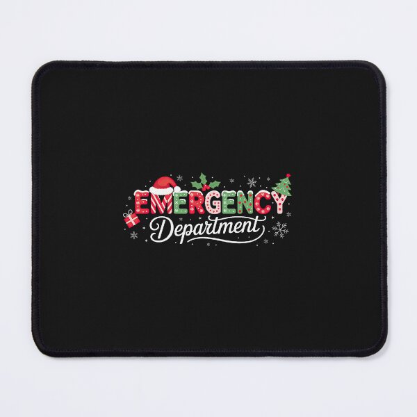 Item preview, Emergency Department Holiday Lights Cheerful Script designed and sold by Han1986.
