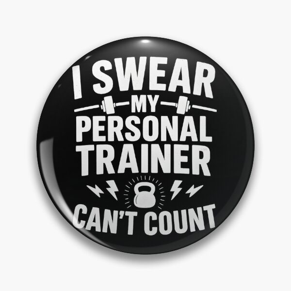 Item preview, I Swear My Personal Trainer Can’t Count Funny Gym Fitness designed and sold by hemagamo.