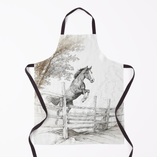 Item preview, An elegant Morgan horse depicted mid-jump over a fence Horses in Motion designed and sold by CDC40.
