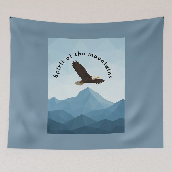 Item preview, Spirit of the Mountains – Geometric Bald Eagle Design designed and sold by GeoWild Designs.