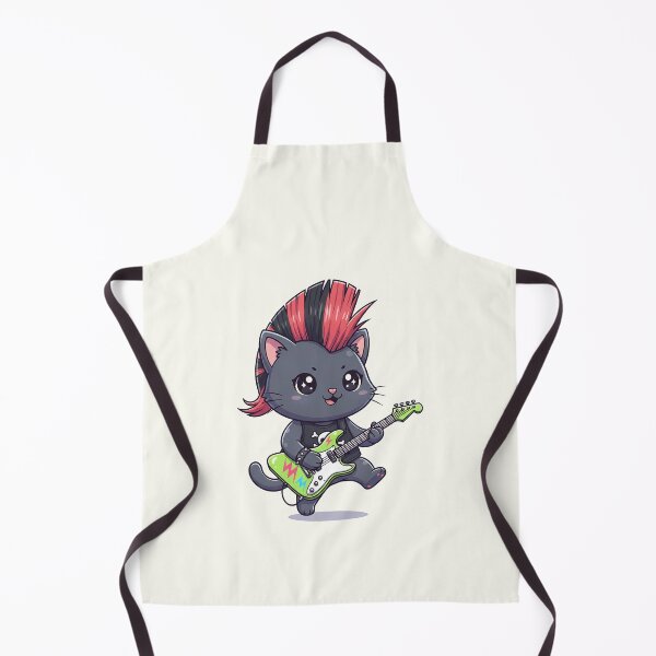 Item preview, Cute enthusiasm Guitarist Cat designed and sold by HoopeStylee.