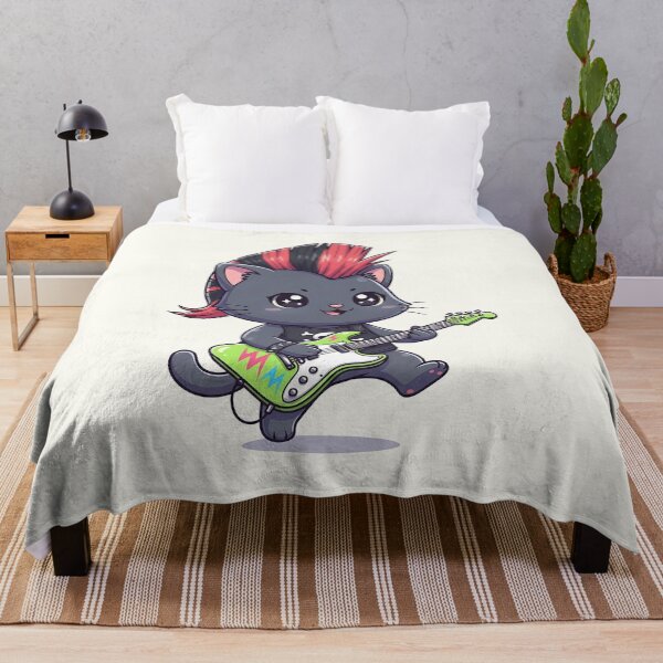 Item preview, Cute enthusiasm Guitarist Cat  designed and sold by HoopeStylee.