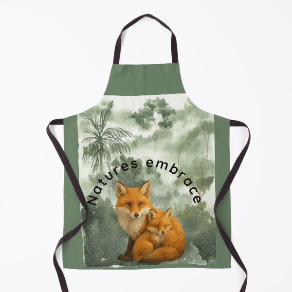 Item preview, Nature’s Embrace – Foxes in Forest Illustration designed and sold by GeoWild Designs.
