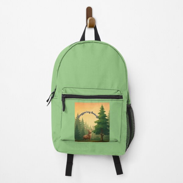 Item preview, “Staggering Beauty – Geometric Deer in Forest Sunset” designed and sold by GeoWild Designs.