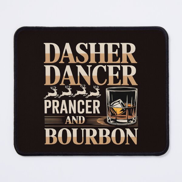 Item preview, Dasher Dancer Prancer and Bourbon – Funny Reindeer Whiskey Design designed and sold by Redgiant87x.