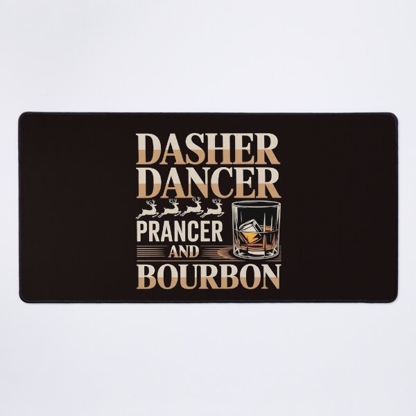 Item preview, Dasher Dancer Prancer and Bourbon – Funny Reindeer Whiskey Design designed and sold by Redgiant87x.
