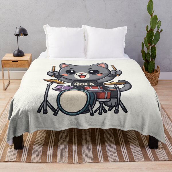Item preview, Cute Drummer Cat designed and sold by HoopeStylee.
