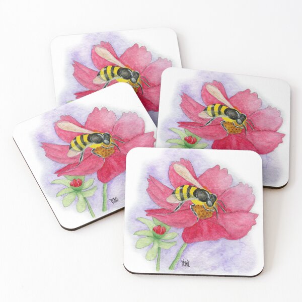 Item preview, Bee with Red Flower designed and sold by Jesus Vichareli.