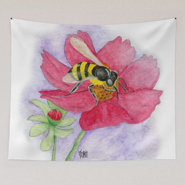 Item preview, Bee with Red Flower designed and sold by Jesus Vichareli.