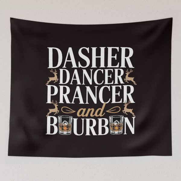 Item preview, Dasher Dancer Prancer and Bourbon – Christmas Whiskey Lovers Edition designed and sold by Redgiant87x.