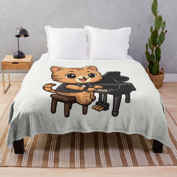 Item preview, Cute Pianist Orange Cat designed and sold by HoopeStylee.