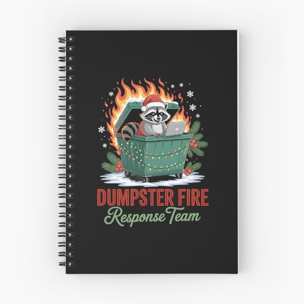 Item preview, Dumpster Fire Response Team Raccoon Holiday Chaos designed and sold by khdmalakarak.