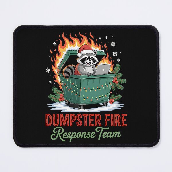 Item preview, Dumpster Fire Response Team Raccoon Holiday Chaos designed and sold by khdmalakarak.