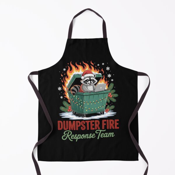 Item preview, Dumpster Fire Response Team Raccoon Holiday Chaos designed and sold by khdmalakarak.