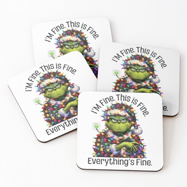 Item preview, Grumpy Christmas Meme Tangled Holiday Lights Everything Is Fine designed and sold by LiXiCGifts.