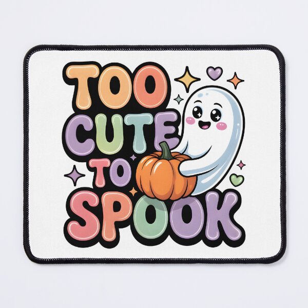 Item preview, Charming Halloween Ghost & Pumpkin – Pastel Seasonal Artwork designed and sold by SoftyDesigns.