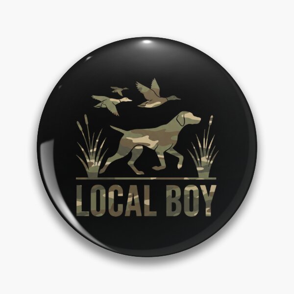 Item preview, Local Boy Duck Hunting Dog Camo Silhouette Scene designed and sold by khdmalakarak.