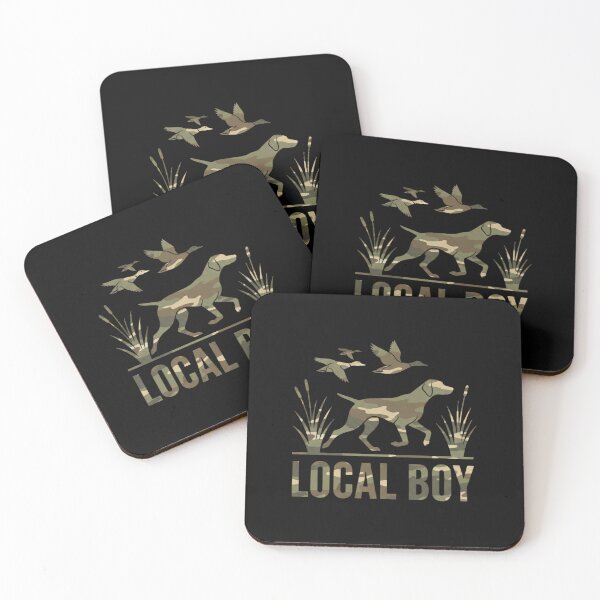 Item preview, Local Boy Duck Hunting Dog Camo Silhouette Scene designed and sold by khdmalakarak.