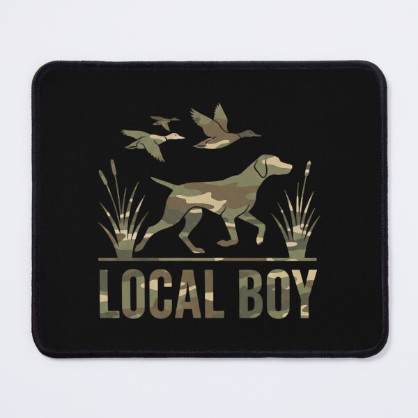 Item preview, Local Boy Duck Hunting Dog Camo Silhouette Scene designed and sold by khdmalakarak.