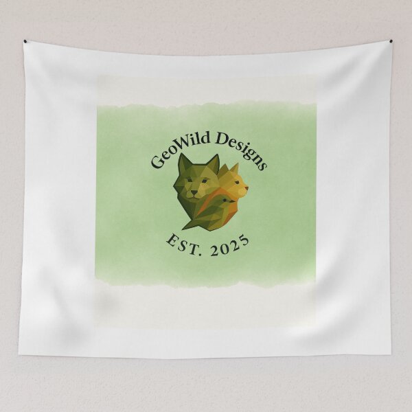 Item preview, “GeoWild Designs Logo – Polygon Animal Art Brand” designed and sold by GeoWild Designs.