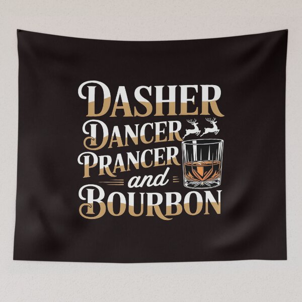 Item preview, Dasher Dancer Prancer and Bourbon – Scotch-Infused Holiday Humor designed and sold by Redgiant87x.