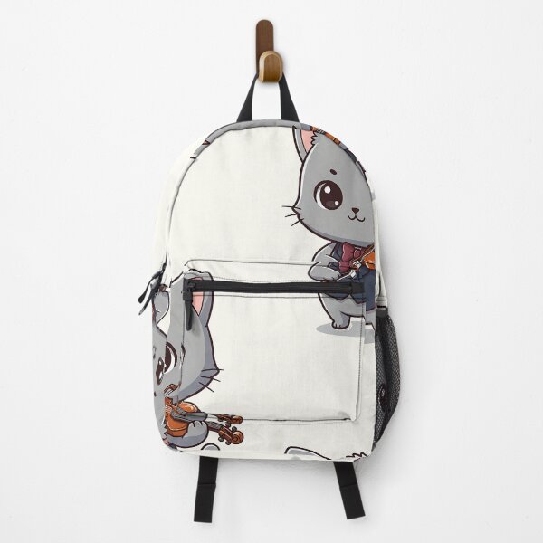 Item preview, Cute Violinist Gray Cat designed and sold by HoopeStylee.