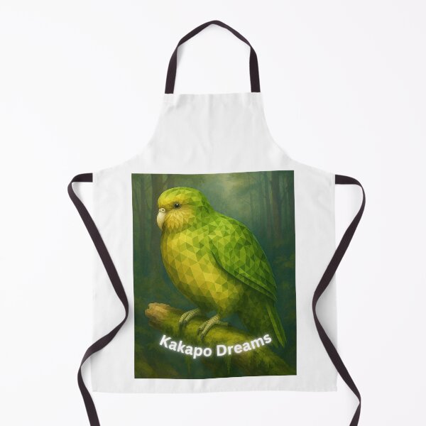 Item preview, Kakapo Dreams – Geometric Forest Parrot Art designed and sold by GeoWild Designs.