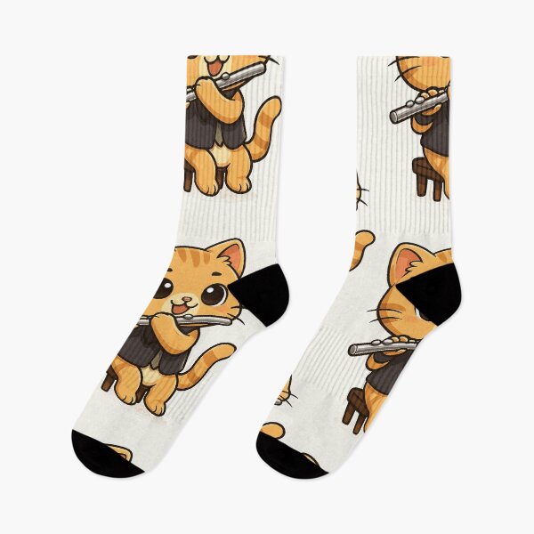 Item preview, Cute Flute Cat designed and sold by HoopeStylee.